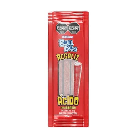 REGALIZ ACIDO FRUTILLA BULL DOG