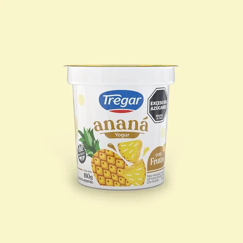 Yogur Tregar 160g Anana con frutas
