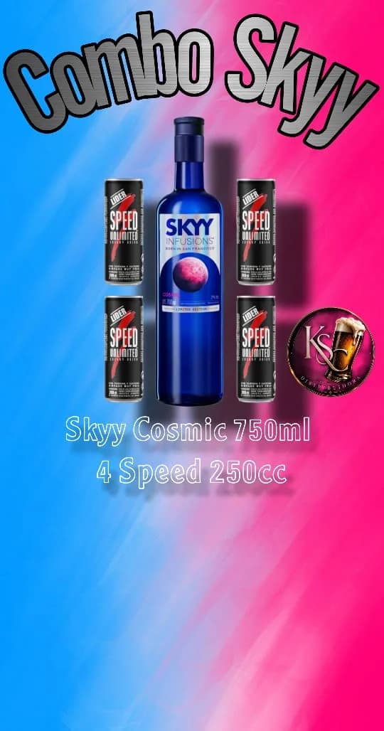 SKYY COSMIC 750ML + 4 SPEED 250ML