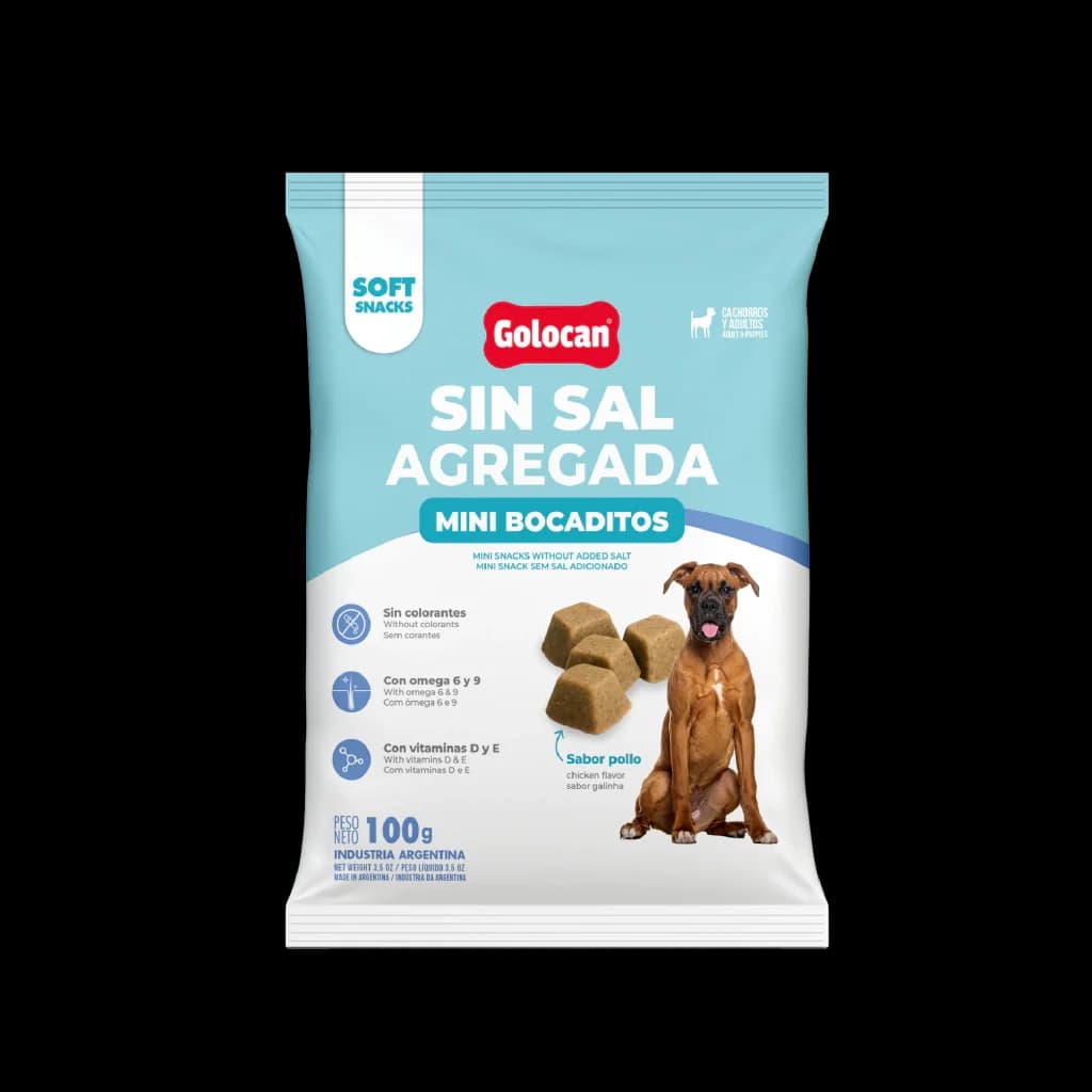 GOLOCAN MINI BOCA. BAJO SODIO/ SIN SAL AGREGADA x 100 g