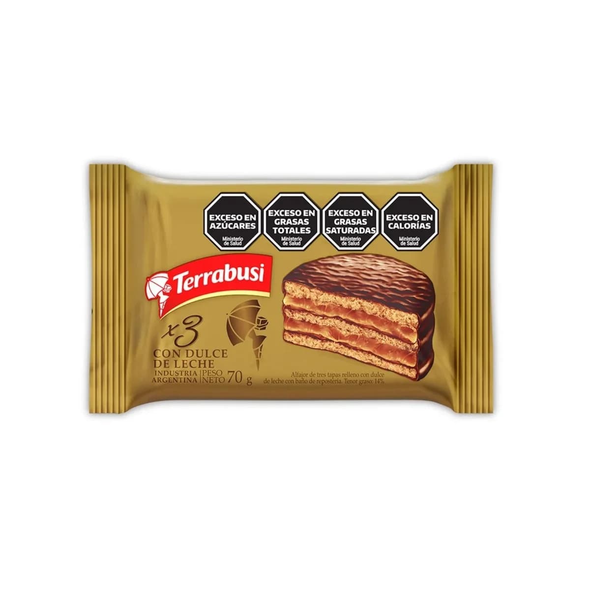 Alfajor Terrabusi Negro Dulce de Leche