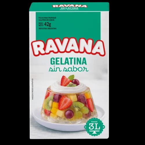 Gelatina Ravana Sin Sabor