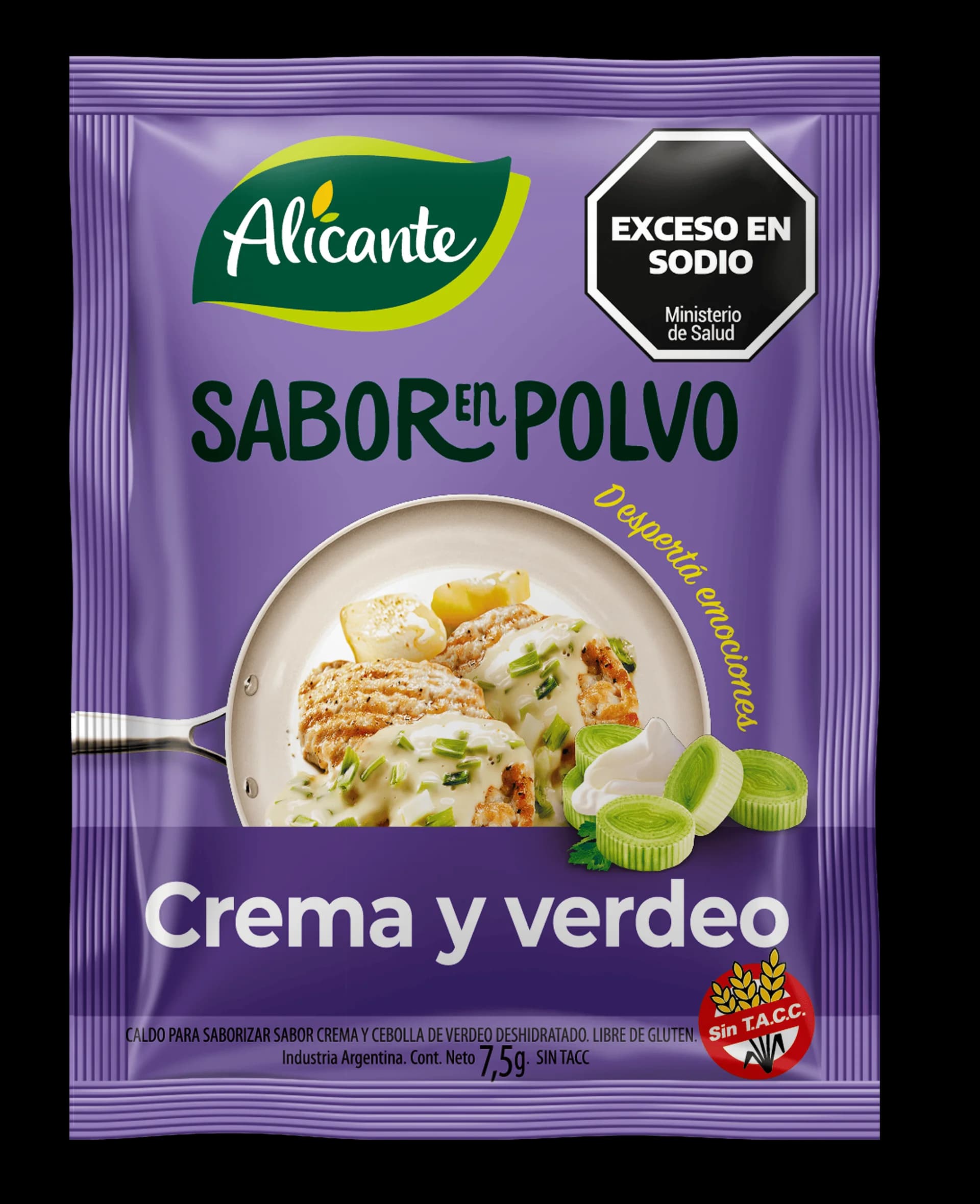 Sabor En polvo Crema y verdeo