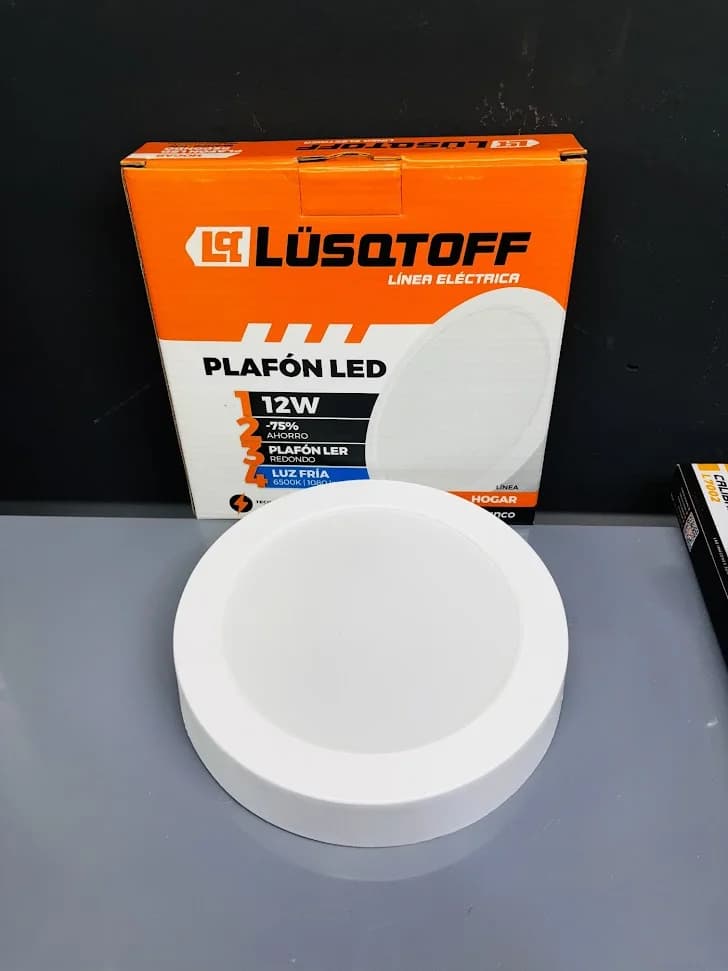 Plafon redondo interior/exterior 12w Lusqtoff