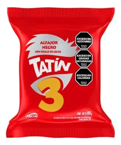 Alfajor Tatin Negro Triple