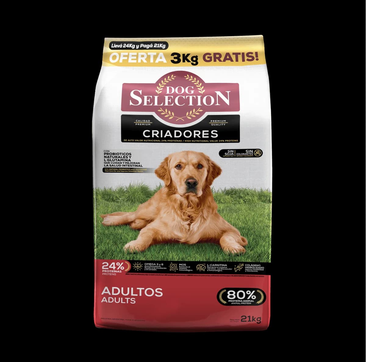 Dog Selection adulto CRIADORES X21KG