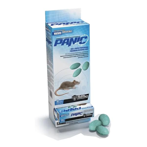 RATICIDA PANIC PASTILLA CAJA DE 100gr