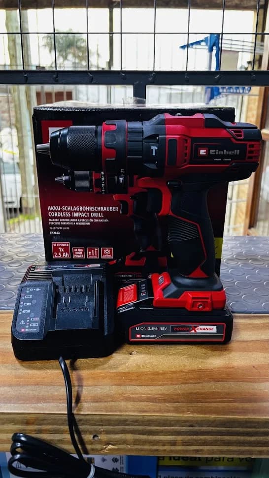 Taladro atornillador 18v con percutor Einhell