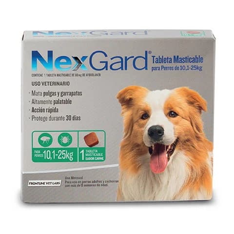 Nexgard (pastilla) de 10 a 25 kg