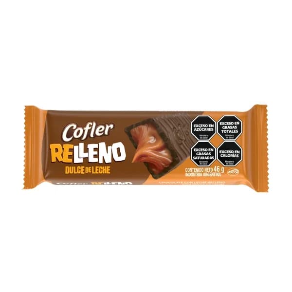 Chocolate Cofler Relleno Dulce de leche