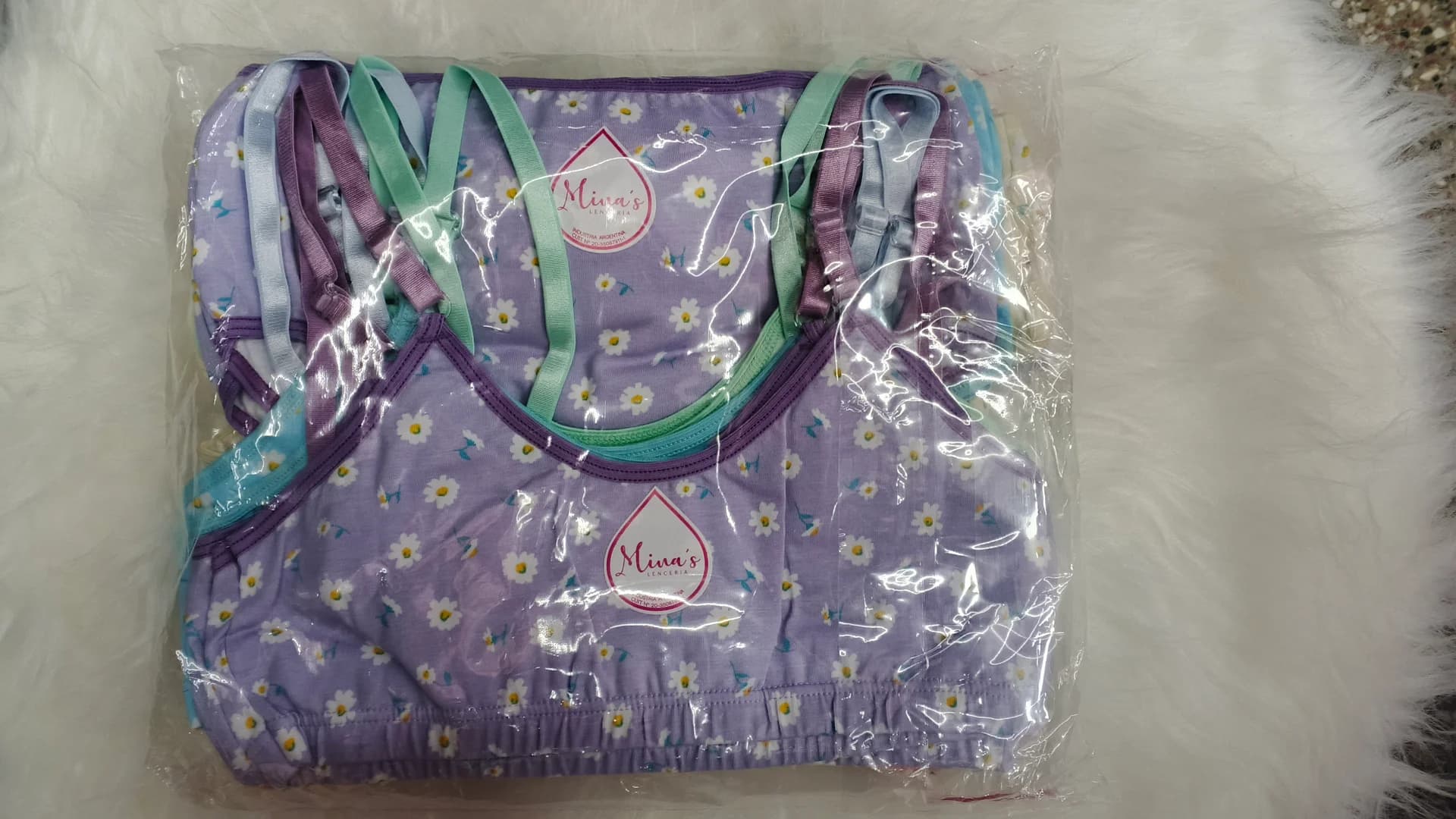Corpiño algodón estampado nena