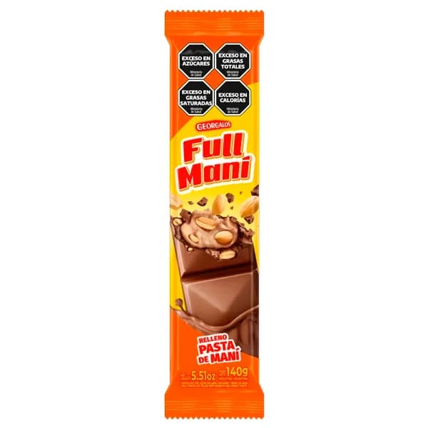 Chocolate Full Mani Relleno pasta de mani 140g
