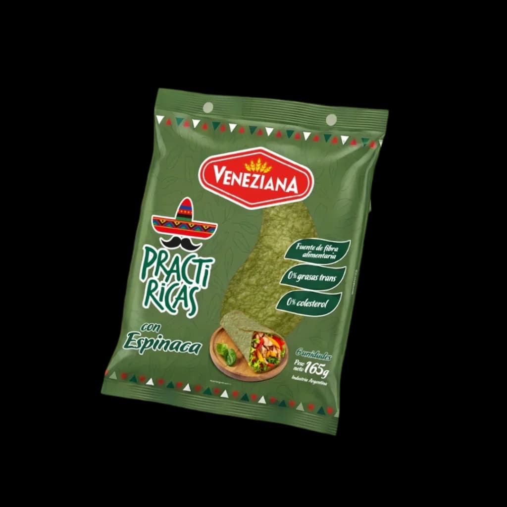 Tortillas Practiricas Veneziana Espinaca