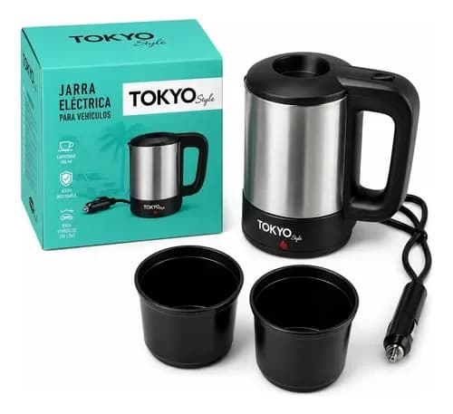 PAVA ELECTRICA P/AUTO - 500ML + 2 TAZAS