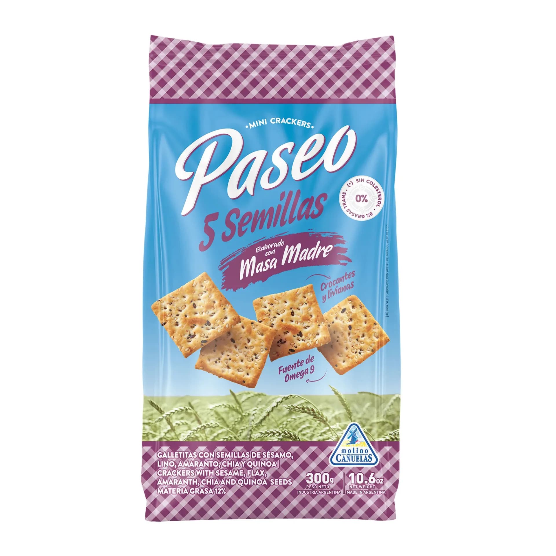 GALLETAS PASEO 5 SEMILLAS 300G