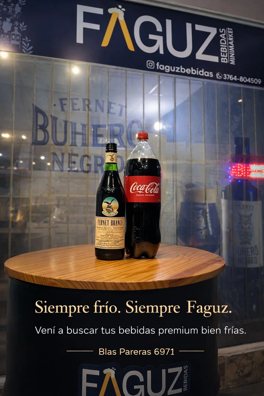COMBO FERNET BRANCA 750 + 2 COCAS 1,5l