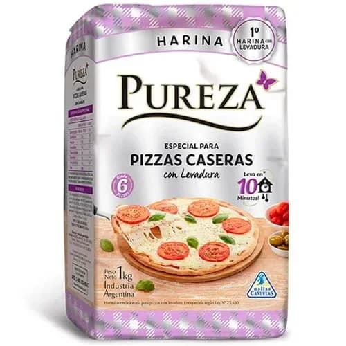 PUREZA HARINA PIZZA X 1kg
