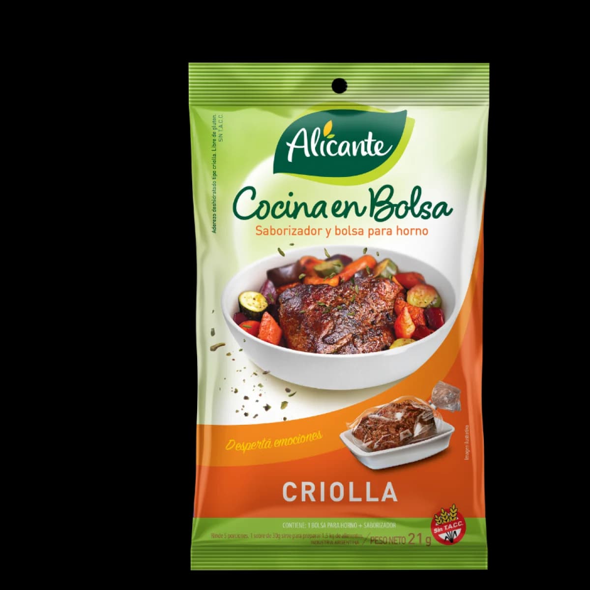 Cocina en bolsa Criolla Alicante 21g