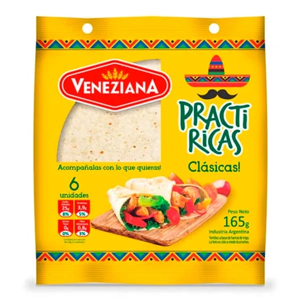 Tortillas Practiricas Veneziana Clasicas