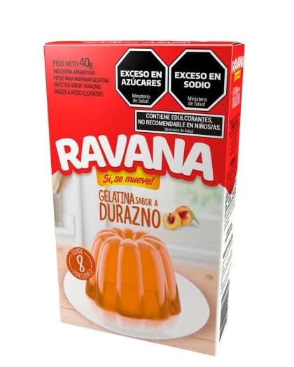Gelatina Ravana Durazno