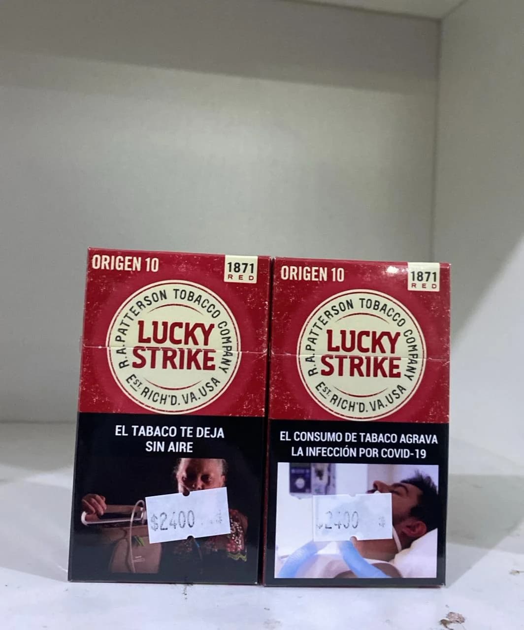 CIGARRILLO LUCKY STRIKE ORIGEN BOX x10 (red)