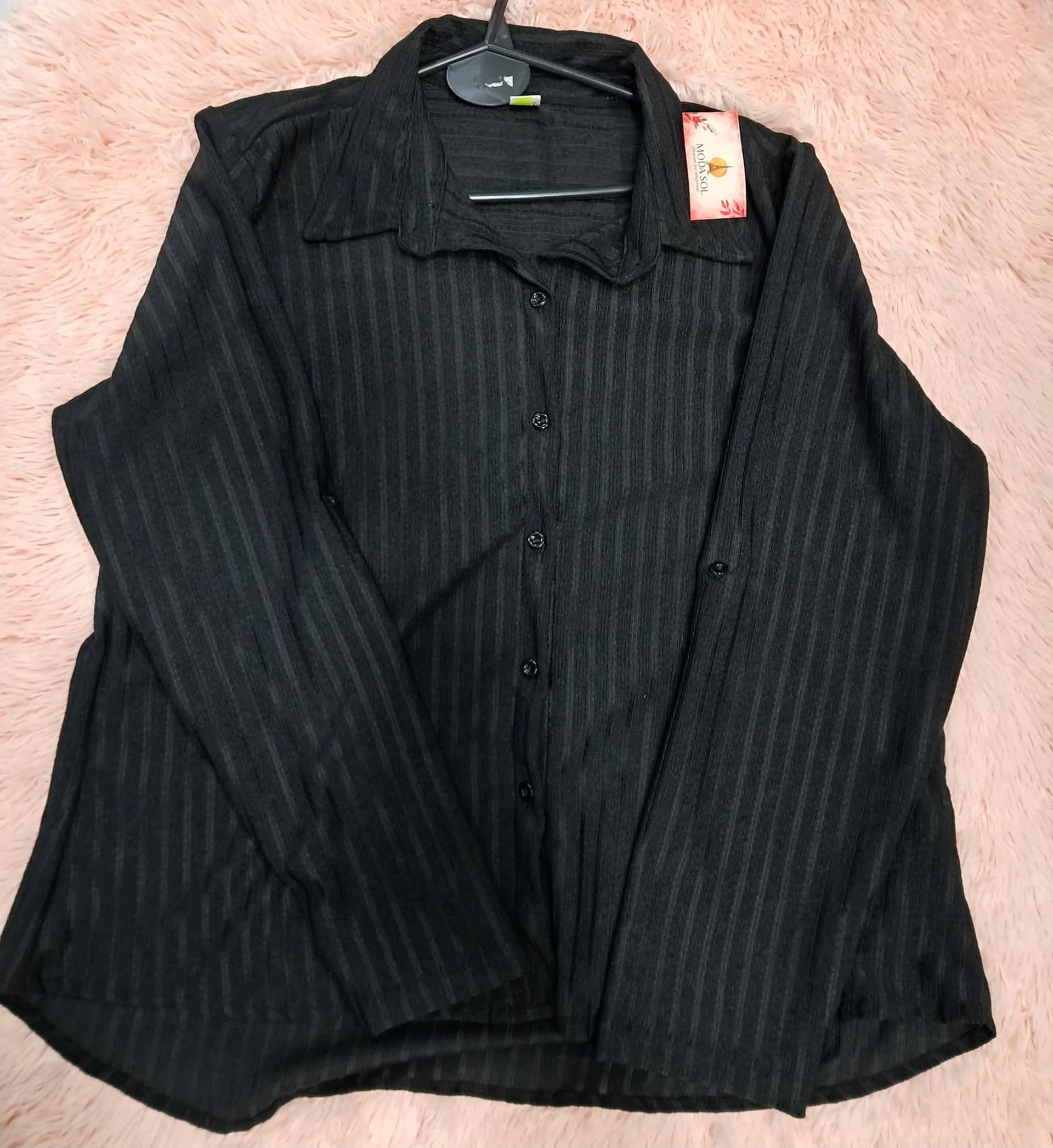 CAMISA CREPÉ ELASTIZADA DE MUJER