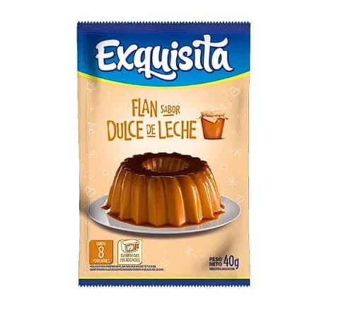Flan Dulce de Leche Exquisita 40g