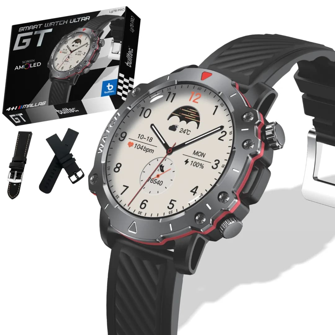 RELOJ SMARTWATCH 3 MALLAS ULTRA GT BULLTEC