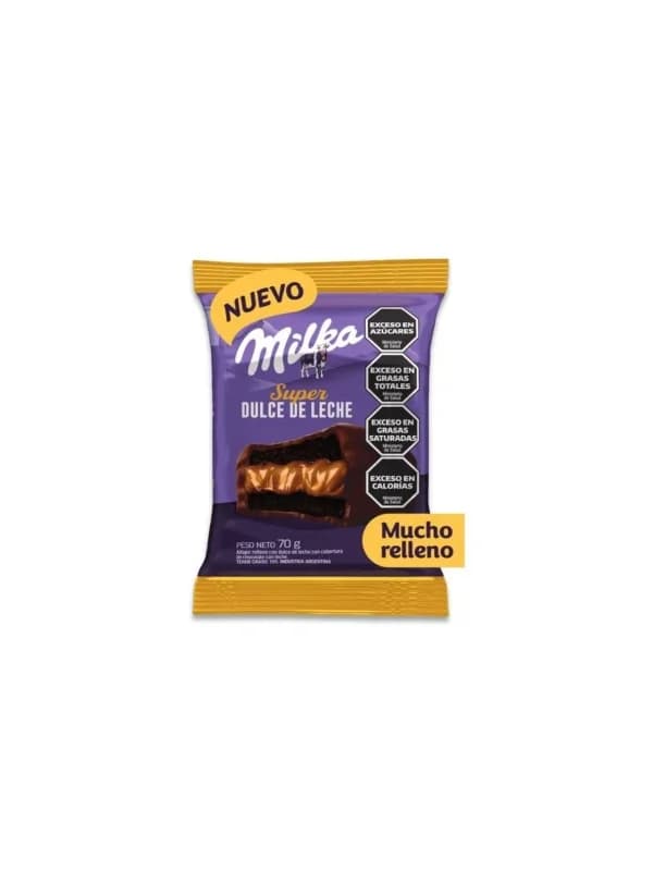 Alfajor Milka Super Dulce de Leche Negro