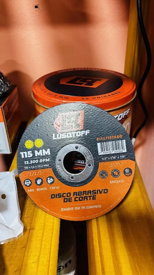 Disco de corte 115mm 4,5" Lusqtoff
