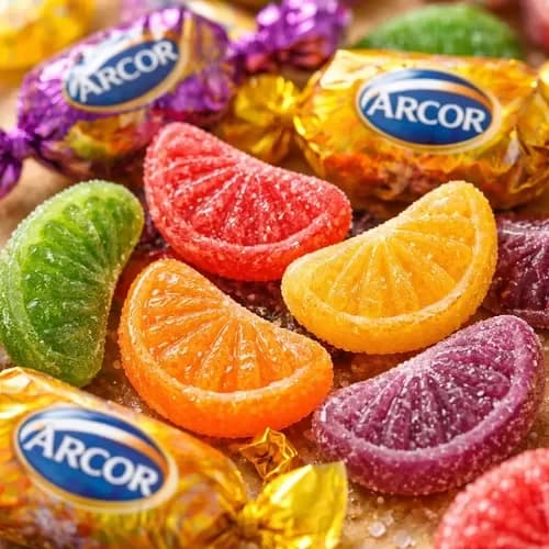 Caramelos gajos frutales 10 unidades