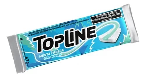 Chicle Topline Menta Fresca