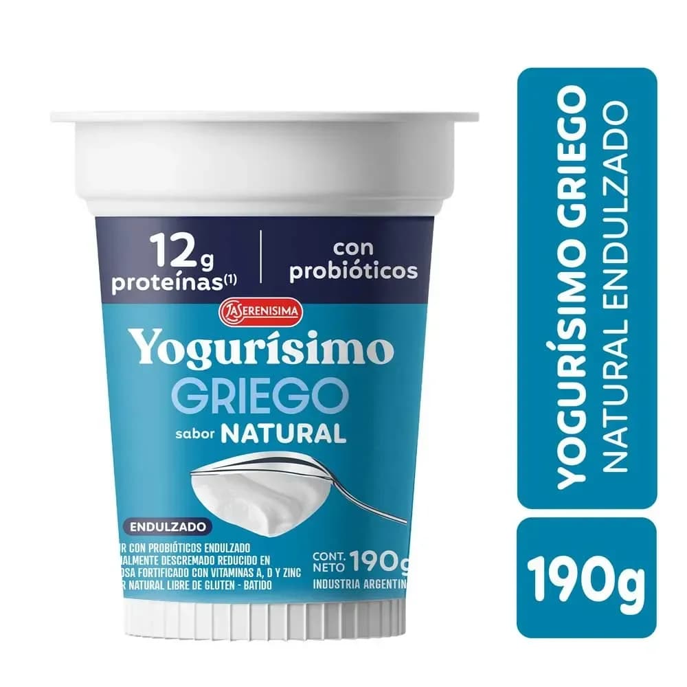 Yogurt griego la serenisima Endulzado