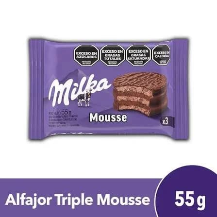 MILKA MOUSSE ALFAJOR