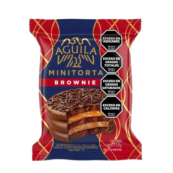 Alfajor brownie mini torta Aguila
