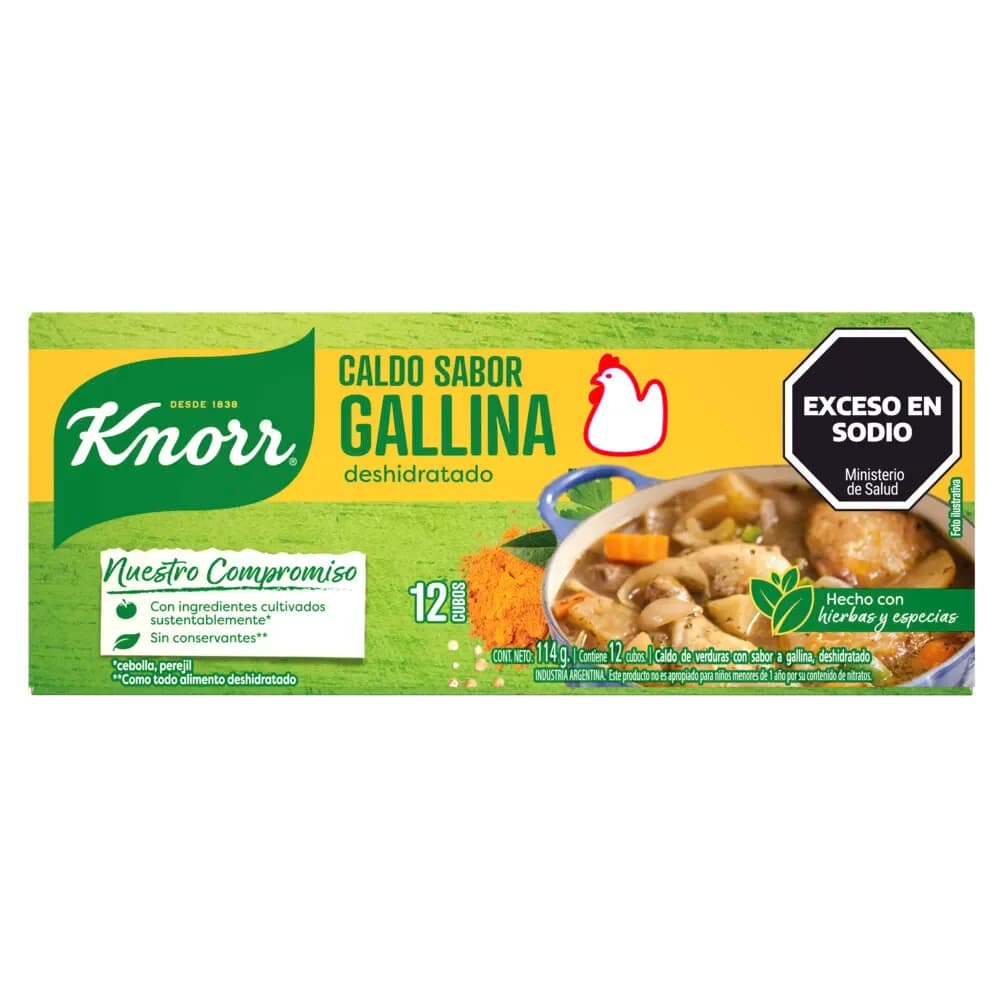Caldo Knorr Gallina x12