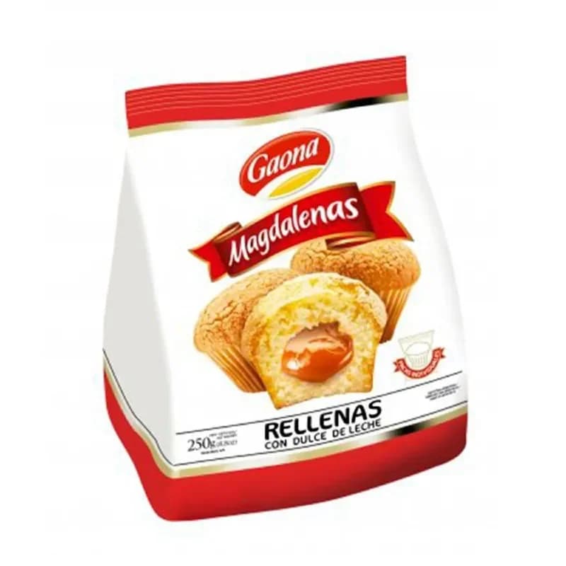Magdalenas Rellenas Dulce De Leche