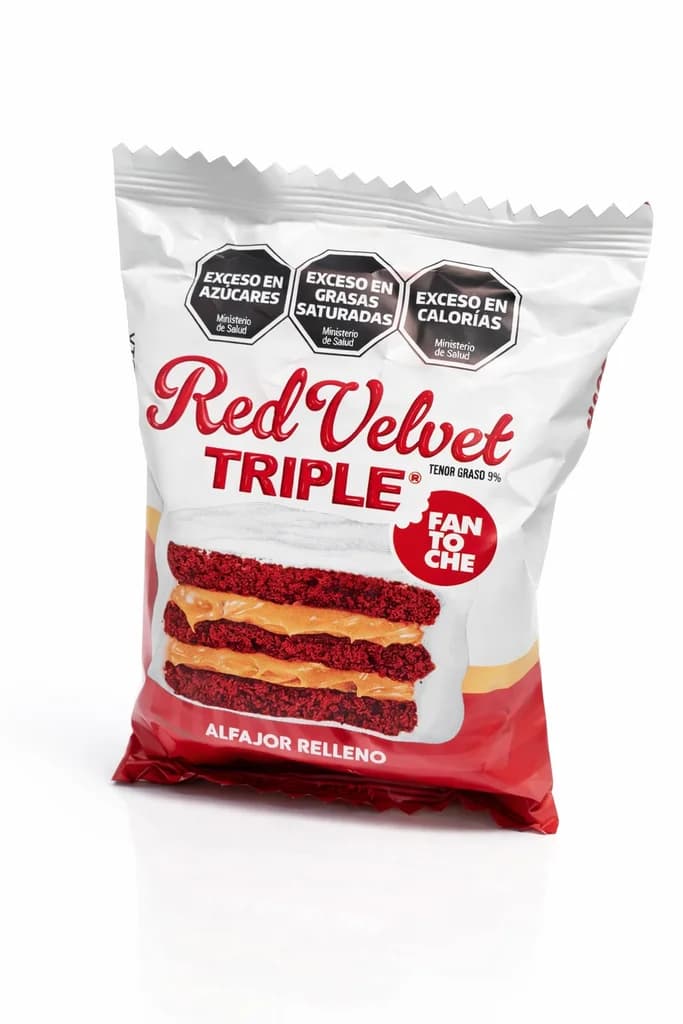 Alfajor Fantoche Red Velvet triple