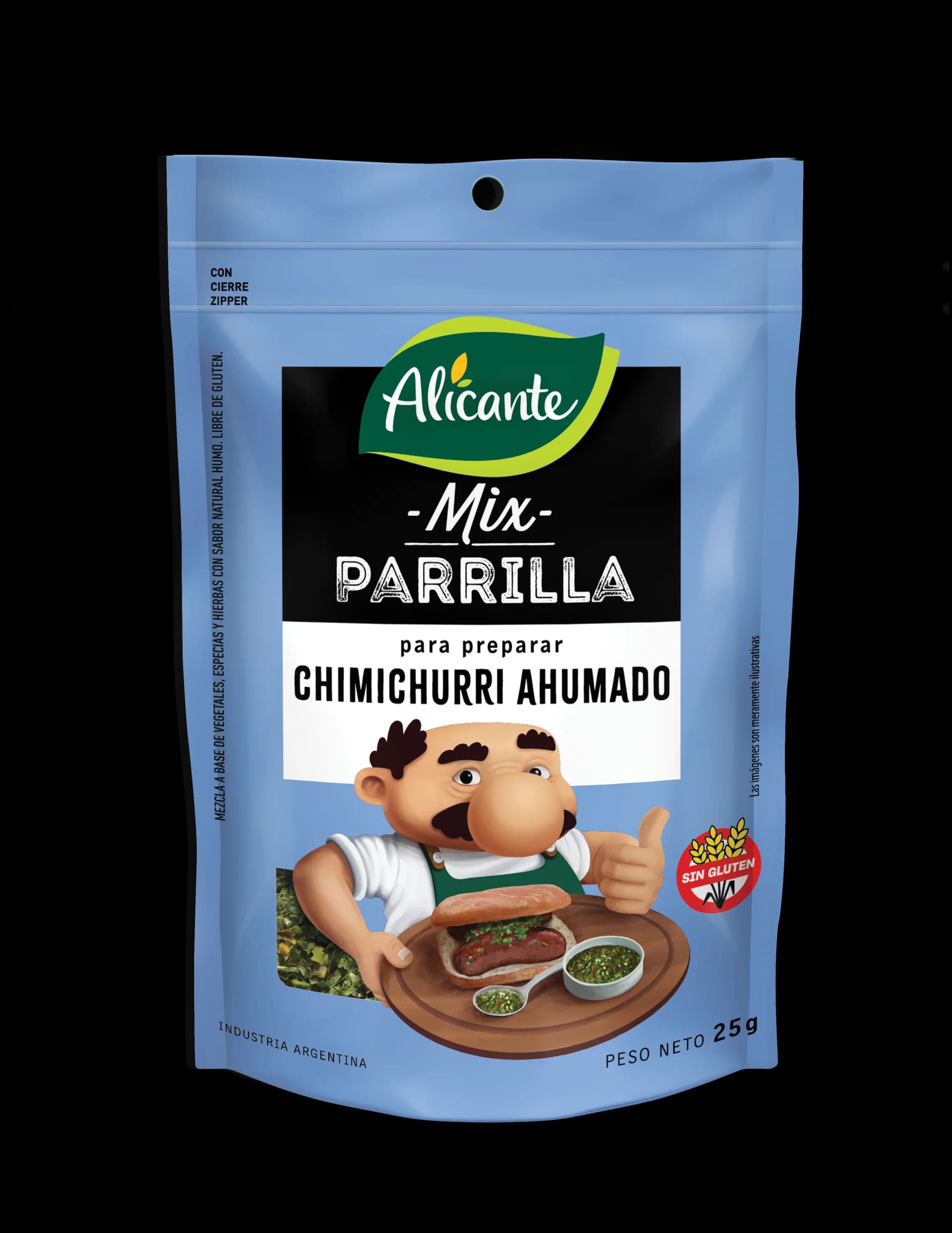 Condimento alicante chimichurri ahumado 25g Mix parrilla