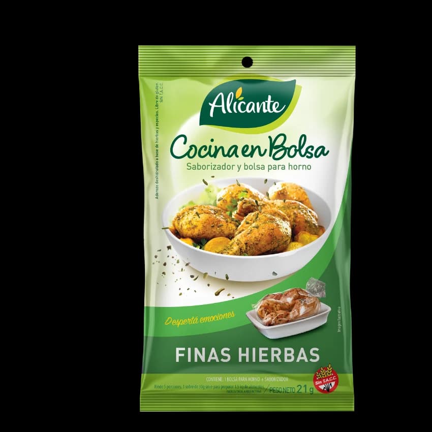 Cocina en Bolsa Finas Hierbas Alicante 21g