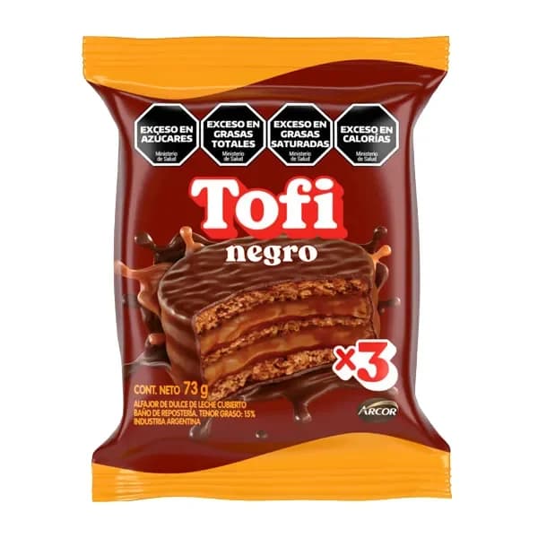 Alfajor Tofi Negro x3