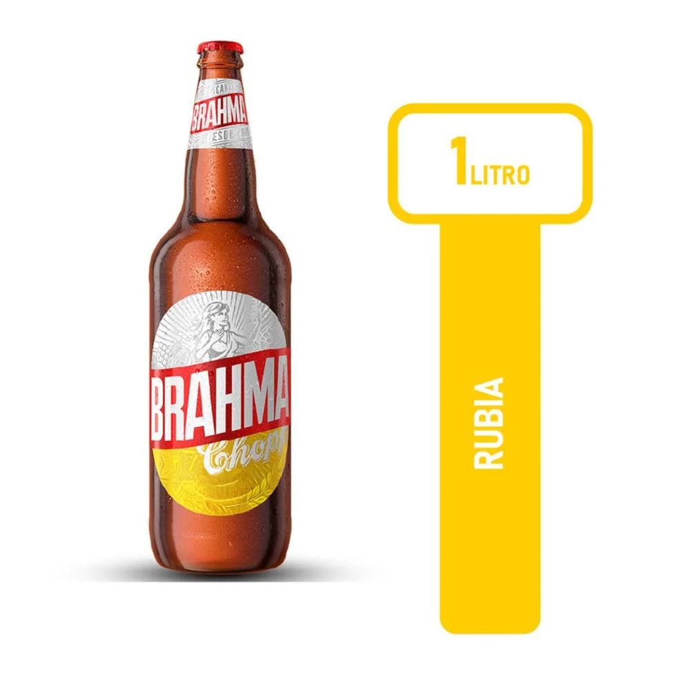 CERVEZA BRAHMA ENVASE RETORNABLE 1 LTS