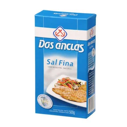 Sal Fina Dos Anclas Caja 500g