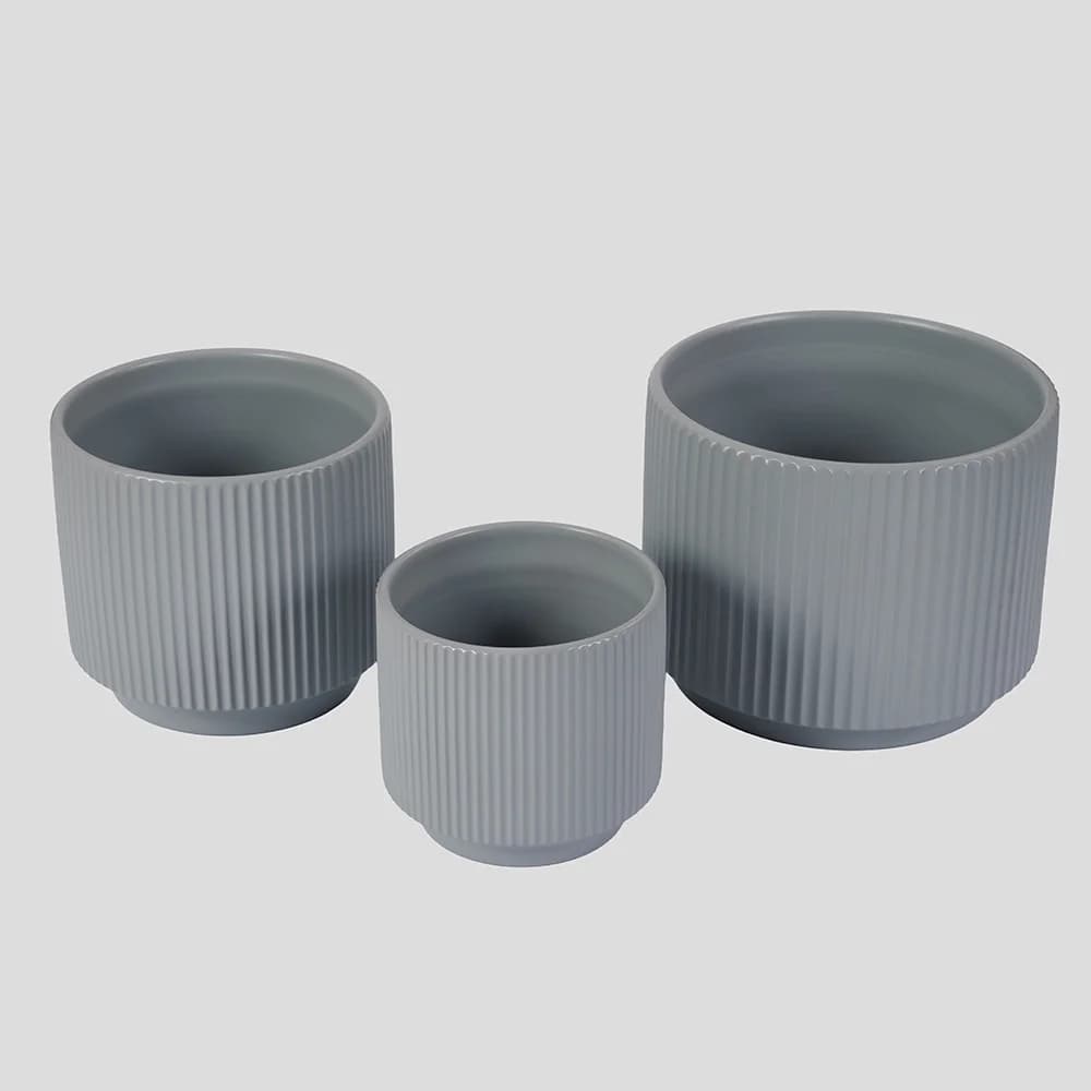 MACETA CERAMICA X3 (SIN PLATO)