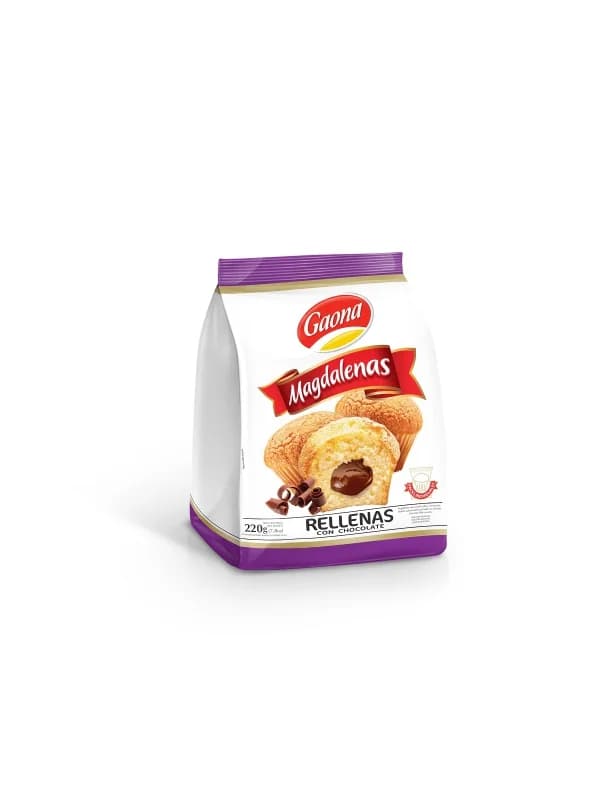 Magdalenas Rellenas Chocolate