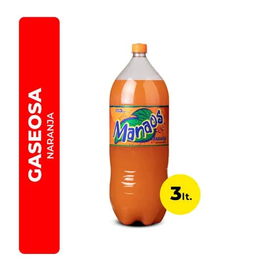 Gaseosa Manaos Naranja 3L