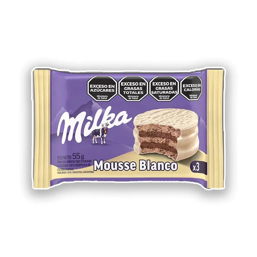 Alfajor Milka Mousse Blanco