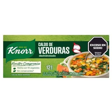 CALDO SABOR A VERDURA KNORR