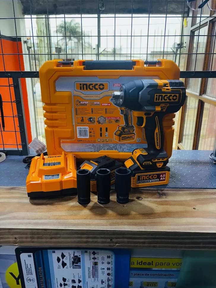 Llave impacto 1/2" 20v 850Nm Brushless Ingco