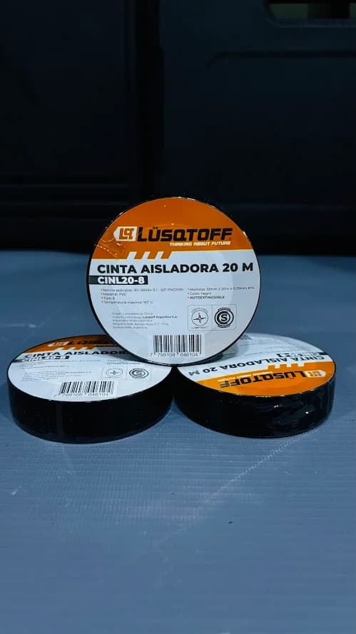Cinta aisladora 20mts Lusqtoff